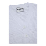 Iceberg Cardigan Tinta Unita Traforato per Bambina MGICE5152B BIANCO ICEBERG 