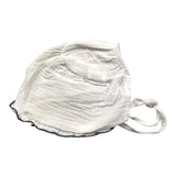 Babidu Cappello Tinta Unita Con Laccetto Bianco Per Neonata