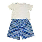 Karl Lagerfeld Completo 2 Pezzi T-Shirt-Bermuda per Neonato Z30498 BIANCO/BLU KARL LAGERFELD 