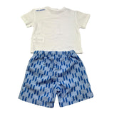 Karl Lagerfeld Completo 2 Pezzi T-Shirt-Bermuda per Neonato Z30498 BIANCO/BLU KARL LAGERFELD 