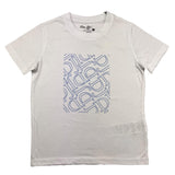 Dan John T-Shirt Girocollo Tinta Unita Cn Stampe In Contrasto Bianco Per Bambino