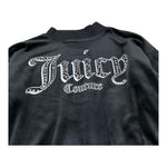Juicy Couture Felpa In Velluto Girocollo Tinta Unita per Bambina JBX6673 NERO JUICY COUTURE 