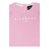 John Richmond T-Shirt Girocollo Tinta Unita con Stampa per Neonata RIP25002TS ROSA JOHN RICHMOND 