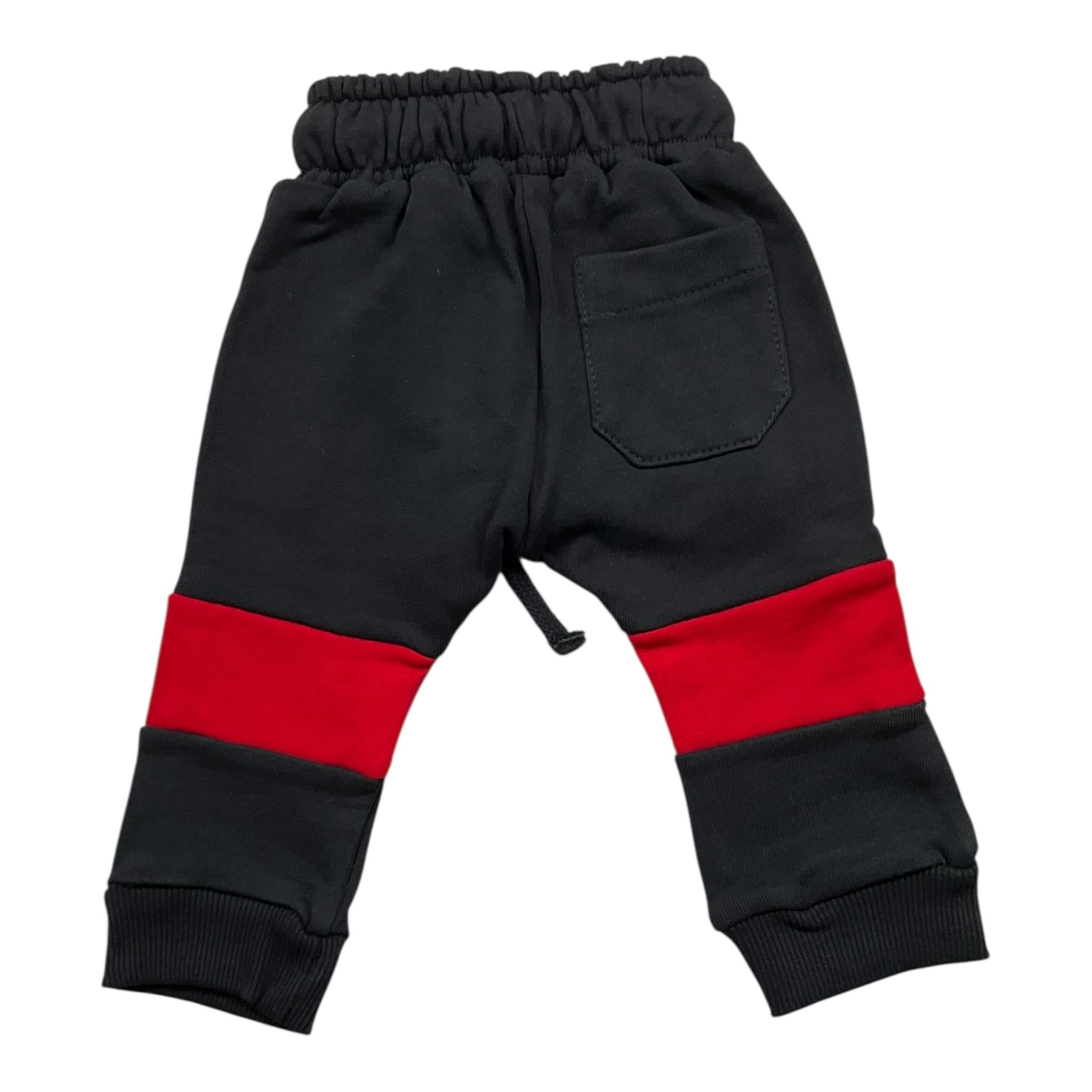 RAFFINERIE pantalone tinta unita modello tuta Nero per Neonato RFN13 NERO RAFFINERIE 