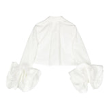 Elisabetta Franchi Camicia Manica Lunga tinta unita Bianco per Bambina EFCA207 BIANCO ELISABETTA FRANCHI 