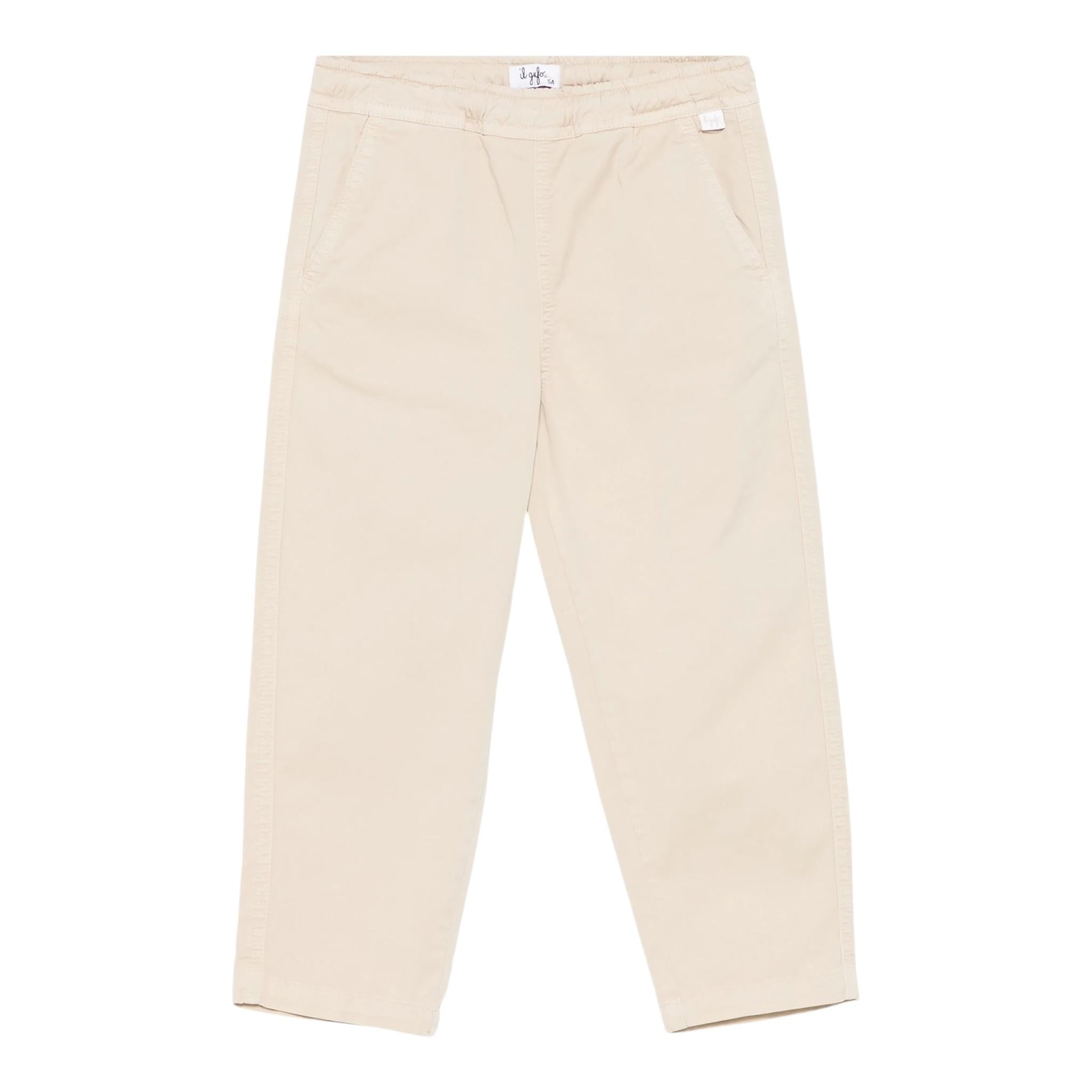 Il Gufo Pantalone Tinta Unita con Elastico In Vita per Bambino P25PL404C6074 BEIGE IL GUFO 