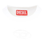 Diesel Felpa Chiusa Girocollo Tinta Unita con Logo per Bambina J01826XX PANNA DIESEL 