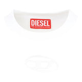 Diesel Felpa Chiusa Girocollo Tinta Unita con Logo per Bambina J01826XX PANNA DIESEL 