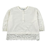 Ermanno Scervino Camicia Manica Lunga Tinta Unita con Ricami per Bambina SFCA029 BIANCO ERMANNO SCERVINO 