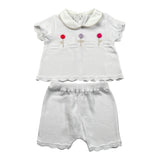 Le Coconne Completo 2 Pezzi Maglia-Coulotte per Neonata LCN2471 BIANCO LE COCONNE 