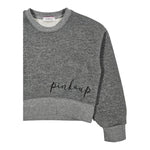PINKO felpa girocollo tinta unita con stampa Grigio per Neonata F4PIJGSW161N GRIGIO PINKO 
