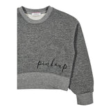 PINKO felpa girocollo tinta unita con stampa Grigio per Neonata F4PIJGSW161N GRIGIO PINKO 