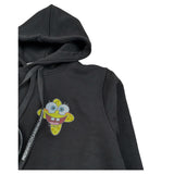 Mcu Felpa Chiusa con Cappuccio Tint Unita Nero per Bambino MCU0104 NERO MCU 