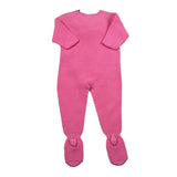 Cnd Tutina Tinta Unita con Fiocco per Neonata 55933010 FUXIA CND 