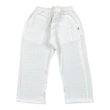 Petit Indi Pantalone Tinta Unita con Elastico In Vita per Bambino SS25BK8140X BIANCO PETIT INDI 