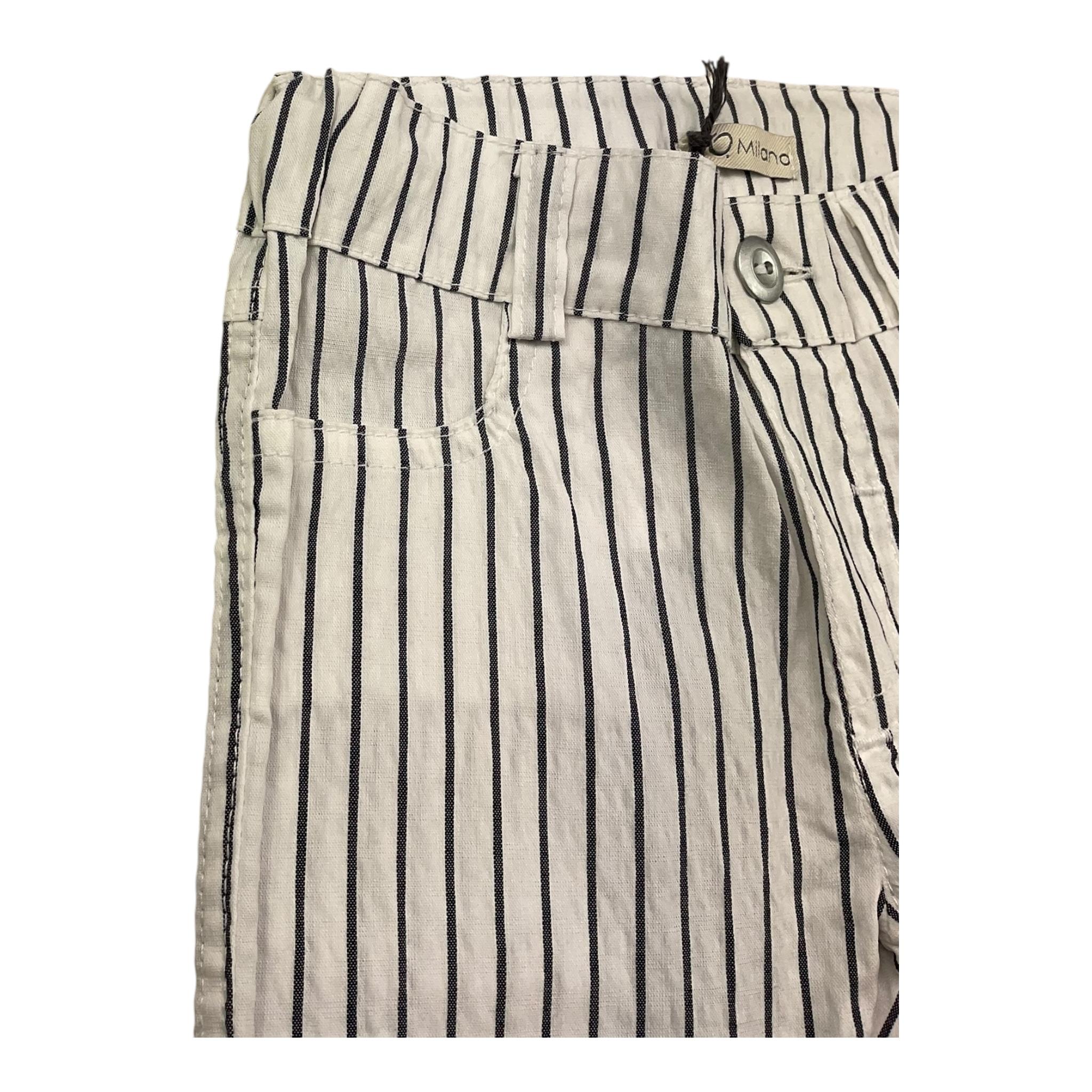J.O. Milano Pantalone Fantasia A Righe  per Neonato 174I1 BIANCO J.O. MILANO 