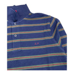 SUN68 polo manica lunga tinta unita fantasia a righe Blu per Bambino A28313 BLU SUN68 