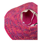 Fun & Fun Cappello In Paglia Tinta Unita con Fiocco per Bambina FNJAC12218 FUXIA FUN & FUN 