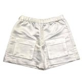 Twinset Short Tinta Unita Con Elastico In Vita Bianco Per Bambina