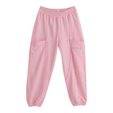 Iceberg Pantalone Tinta Unita con Elastico In Vita per Bambina PFICE5151J ROSA ICEBERG 