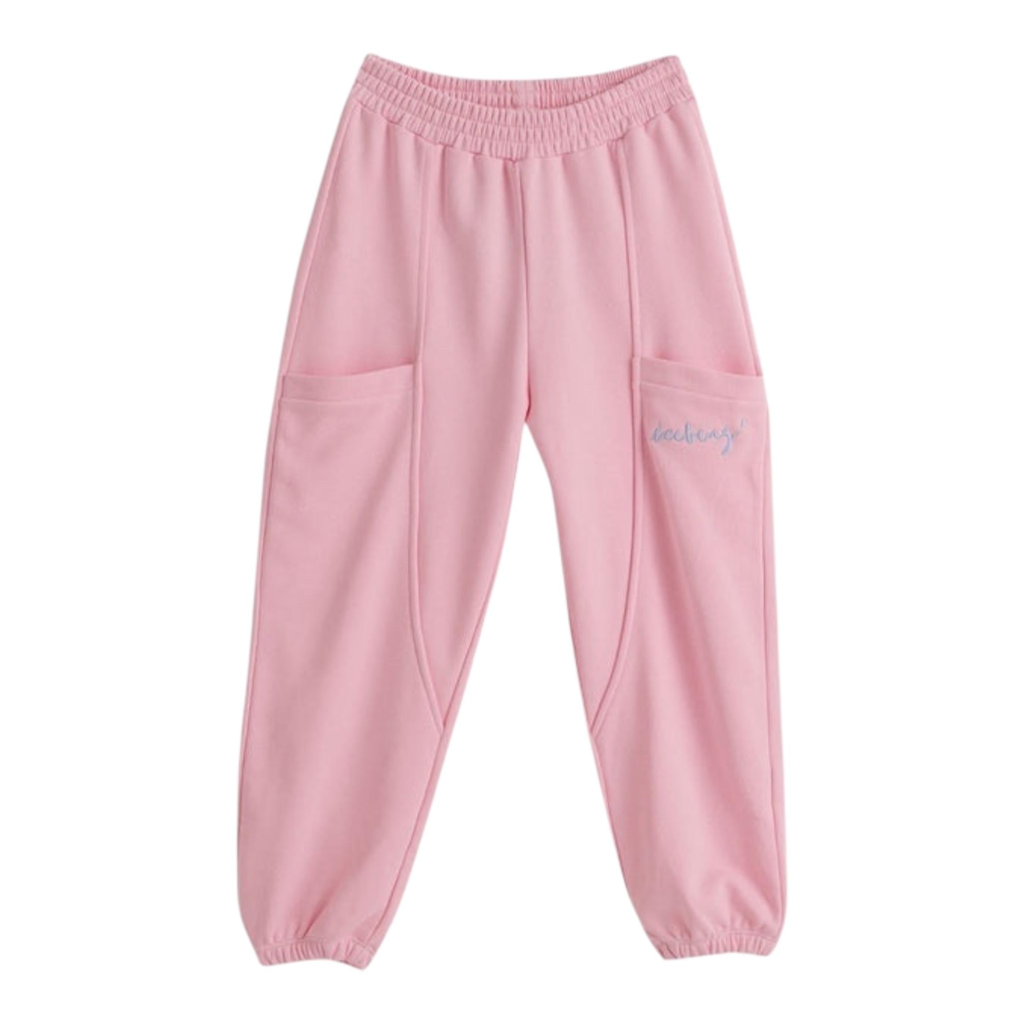 Iceberg Pantalone Tinta Unita con Elastico In Vita per Bambina PFICE5151J ROSA ICEBERG 