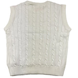 Off-White Gilet Tinta Unita Con Stampa Bianco Per Bambina