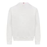 Saint Barth Felpa Girocollo Tinta Unita con Stampa per Neonato BOBB001N BIANCO SAINT BARTH 