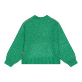 BillIEBLUSH maglia girocollo tinta unita cn stampe in contrasto Verde per Bambina U20459 VERDE BillIEBLUSH 
