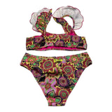 4Giveness Costume 2 Pezzi Fascia-Mutandina Multifantasia Multicolor Per Bambina