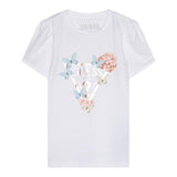 Guess T-Shirt Girocollo Tinta Unita con Logo per Neonata A5RI03K6YW4XX BIANCO GUESS 