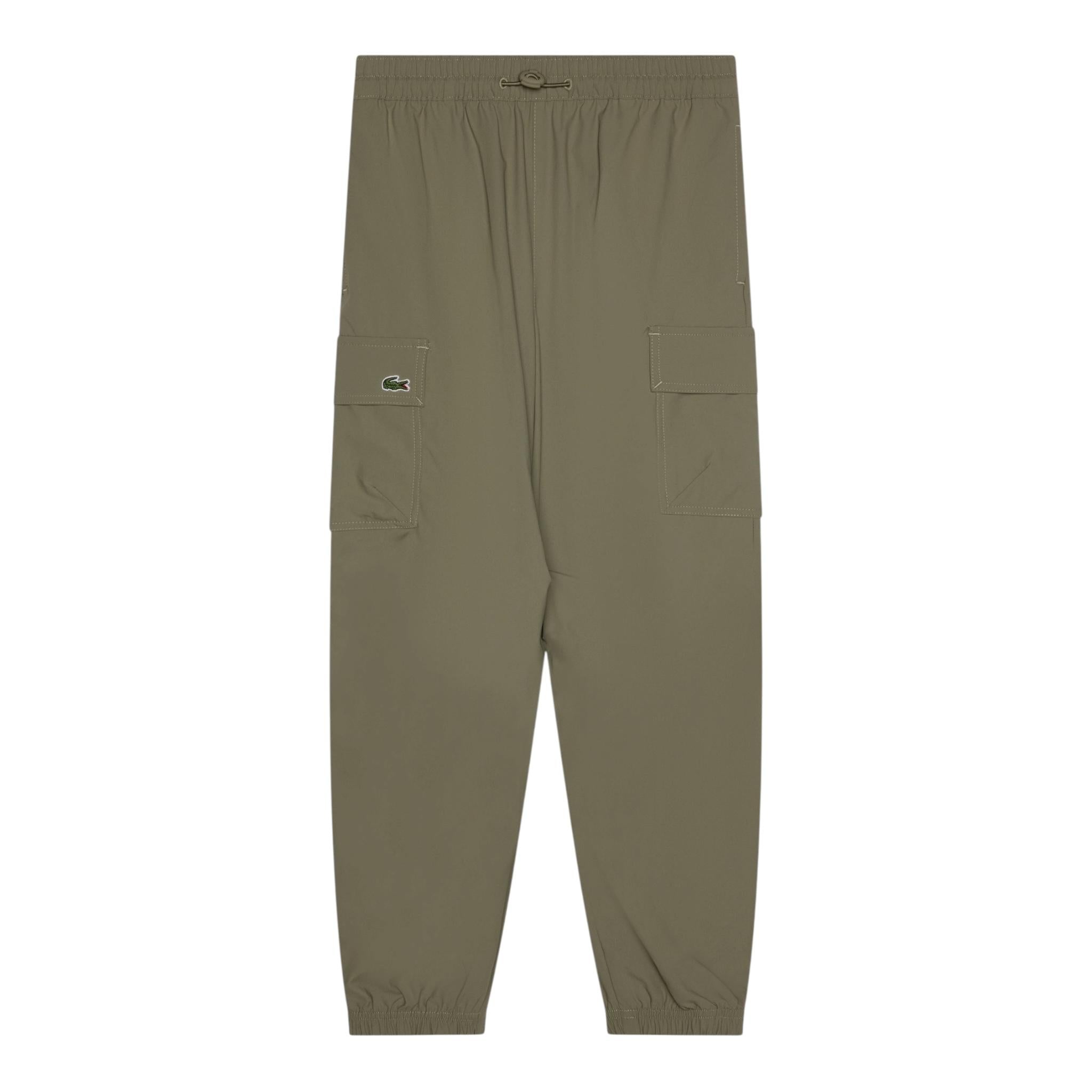 Lacoste Pantalone Tinta Unita con Elastico In Vita per Bambino XJ8449 VERDE LACOSTE 