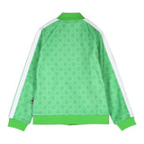 John Richmond Felpa Tinta Unita Con Zip E Logo Verde Per Bambino