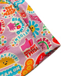 Mousse Short Tinta Unita con Fantasia per Bambina SKSF377 BIANCO MOUSSE 