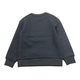 MOSCHINO felpa girocollo tinta unita con stampa Nero per Bambina HMF099 NERO MOSCHINO 