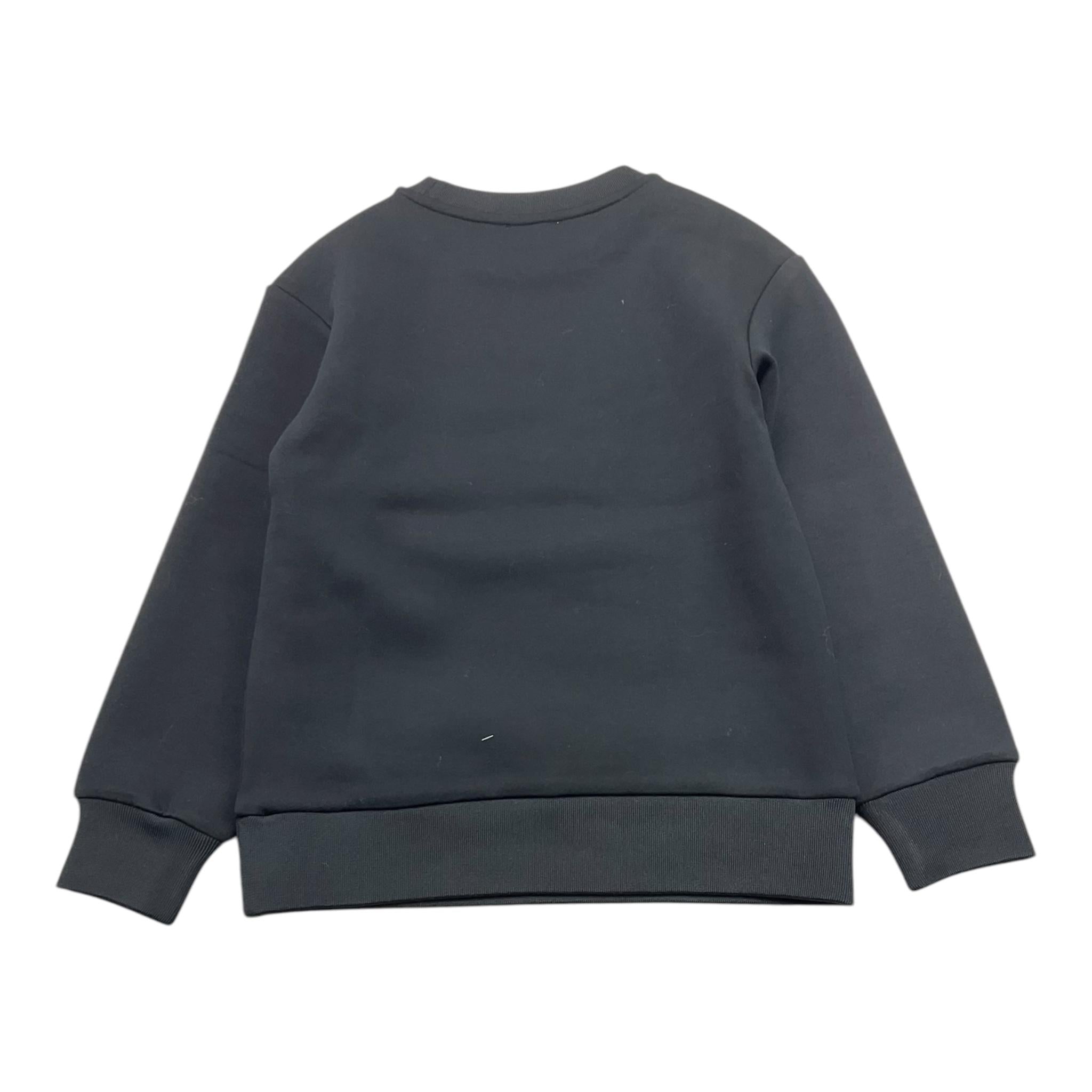 MOSCHINO felpa girocollo tinta unita con stampa Nero per Bambina HMF099 NERO MOSCHINO 