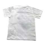 Cesare Paciotti T-Shirt Tinta Unita Girocollo Con Stampa Logo Bianco Per Neonato