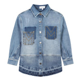 MARC JACOBS camicia in denim manica lunga tinta unita Azzurro per Bambino W60279 AZZURRO MARC JACOBS 