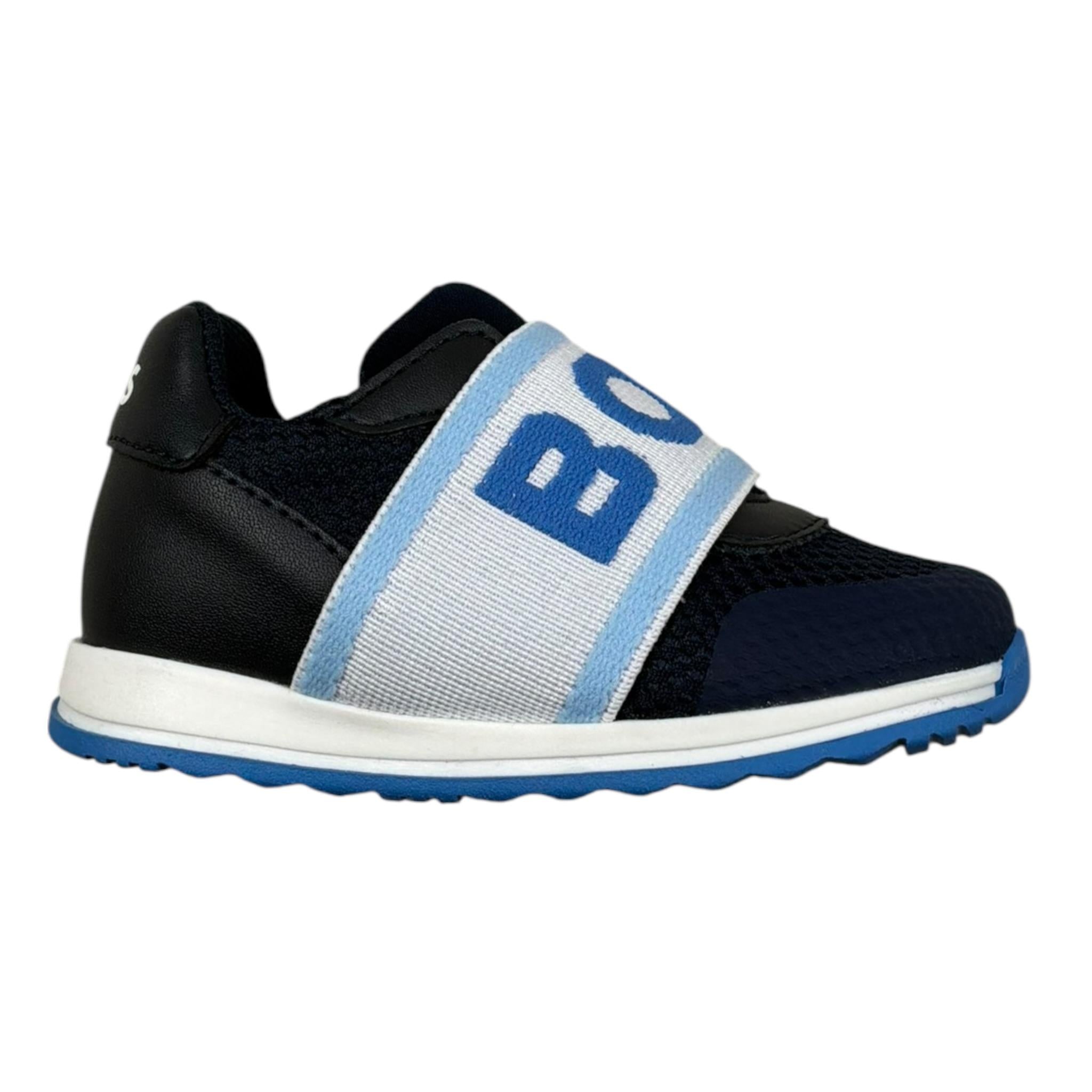 Boss Sneakers Tinta Unita con Logo per Bambino J52157J BLU BOSS 