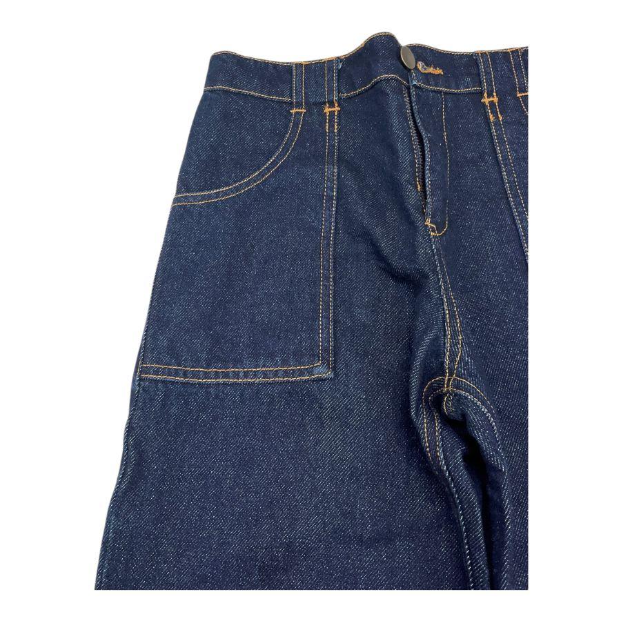 PHILOSOPHY jeans tinta unita modello palazzo con girovita regolabile Blu per Bambina PFPA017 BLU PHILOSOPHY 