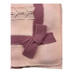 COLORI CHIARI coperta tinta unita con ricami Rosa per Neonata FF777882 ROSA COLORI CHIARI 