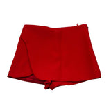 Elisabetta Franchi Short Tinta Unita con Zip per Bambina EFBE072 ROSSO ELISABETTA FRANCHI 