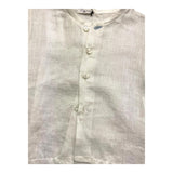 Pype Camicia Mezza Manica Tinta Unita Panna Per Neonato