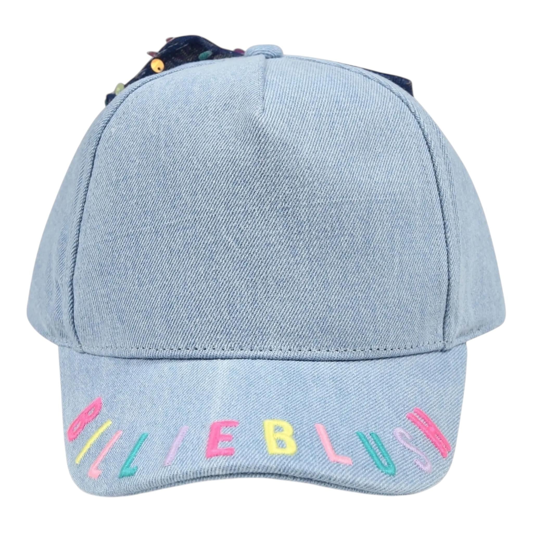 Billieblush Cappello Berretto In Denim Tinta Unita per Bambina U20763 AZZURRO BillIEBLUSH 