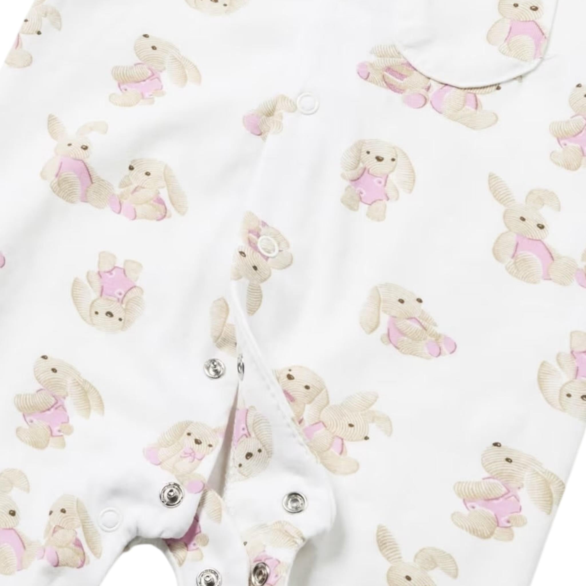 Mayoral Set Tutina Tinta Unita-Cappello con Stampa per Neonata 1721 BIANCO MAYORAL 