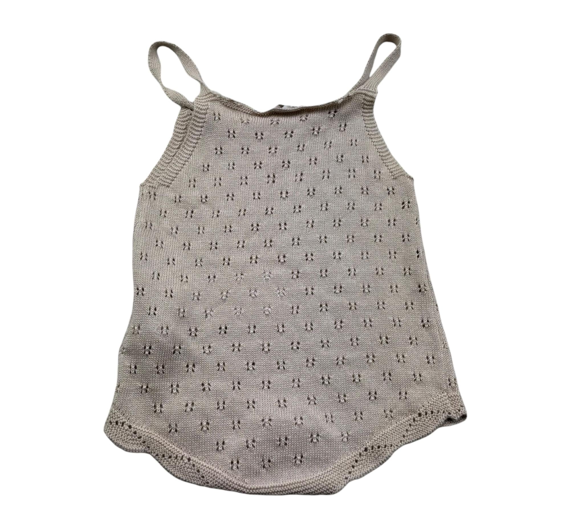 Le Bebe Pagliaccetto Tinta Unita Traforato per Neonata LBG6271 BEIGE LE BEBE 
