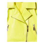 Twinset Giubbino In Ecopelle Tinta Unita con Zip per Bambina 251GJ2561 GIALLO TWINSET 