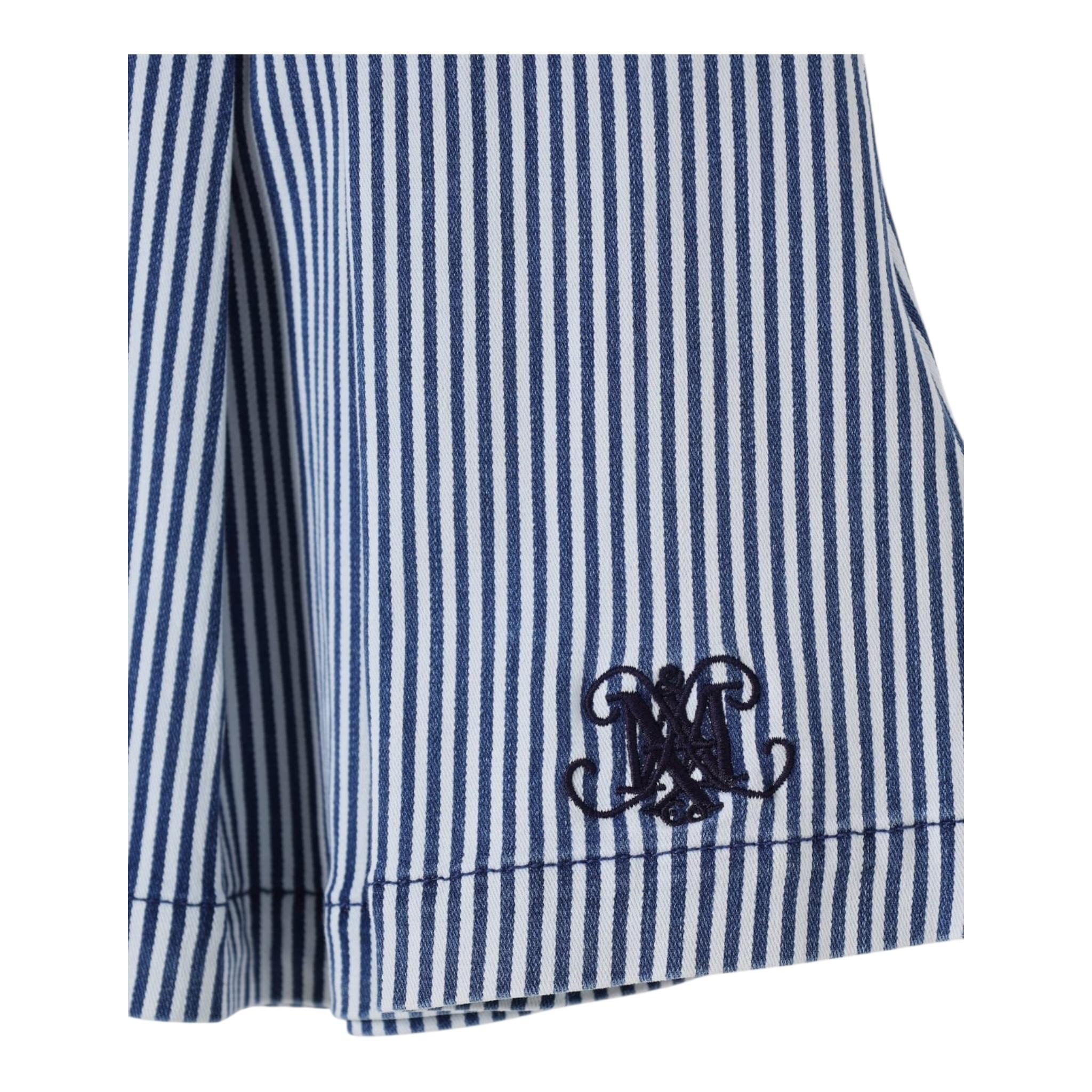 Max&Co. Gonna Bicolore con Fantasia A Righe per Bambina MX0114 BIANCO/AZZURRO MAX&Co. 