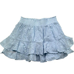 Saint Barth Gonna Tinta Unita con Balze per Bambina EIV002 AZZURRO SAINT BARTH 