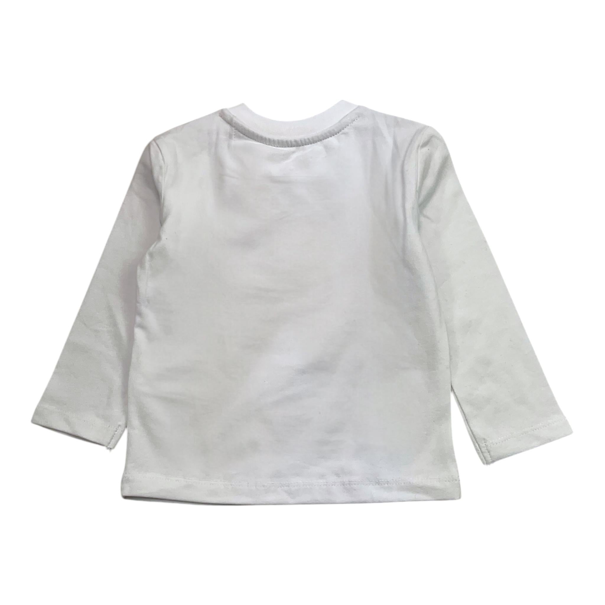CALVIN KLEIN shirt girocollo tinta unita con stampa Bianco per Neonata N00005J BIANCO CALVIN KLEIN 