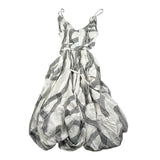 Xacus Abito Bretelline Tinta Unita con Stampe per Bambina 05562 PANNA XACUS 